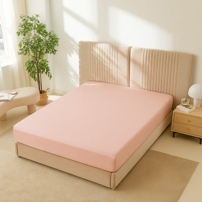 Premium Satin Fitted Bedsheet